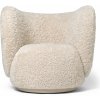 Ferm Living Kreslo Rico Sheepskin Moonlight – prírodné