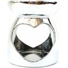 Albi Aroma lampa keramická metalická strieborná 11 x 10 cm