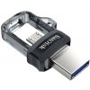 SAD SanDisk 173386 USB kľúč 128 GB USB Type-A / Micro-USB Čierna, Priehľadná