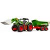Bruder 03452 ROADMAX Traktor s čelným nakladačom a vozidlomBruder 3452