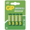 Zinko-chloridová batéria GP Greencell R6 (AA), 4 ks