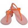CROCS | Isabella T-Strap dámske sandále oranžové |Veľkosť:W4