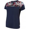 Sensor Helium Deep Blue/leaves dámsky cyklistický dres - S