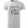 Climbing Wall Gear - Klasické pánske tričko vyššej gramáže - 2XL ( Svetlosivý melír )