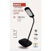 Z7629B LED stolní lampa LILY, černá EMOS