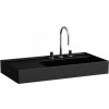 Laufen Kartell umývadlo 90x46 cm obdĺžnik klasické umývadlo čierna matná H8183397161111