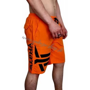 Alpha Industries plavky Side Print Board Short pánské šortky flame orange  od 30 €