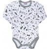 Dojčenské bavlnené body s dlhým rukávom New Baby Music, veľ. 86 (12-18m)