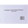 Igaz 179 Záznam o prevádzke vozidla osobnej dopravy, A5, samoprepis, s kartónom, 100 list