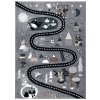 Dywany Łuszczów , Detský kusový koberec Fun Route Street animals grey, 200x290, šedá, detská izba
