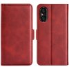 PROTEMIO 64063 SIDE Peňaženkové puzdro pre Sony Xperia 5 V červené