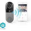 Nedis WIFICDP10GY - Wi-Fi Smart Domový Zvonček s Kamerou | Ovládanie Pomocou Aplikácie | microSD Slot | HD 720p