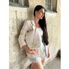 Béžová kabelka na rameno GROSSO GS-3802-cream