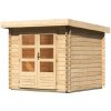 KARIBU HOLZTECHNIK Drevený domček KARIBU BASTRUP 2 (73283) natur LG2805