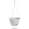 PROSPERPLAST Kvetináč závesný RATOLLA ROUND W biely 24,3 cm