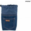 Amiplay Tastička na pamlsky denim 10 x 7 x 14 cm námořní