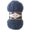Pletacia vlna Alize NATURALE BOUCLE 6026 modrá