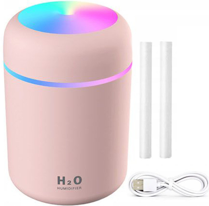 Aga Aróma difuzér 2v1 MINI USB Ružový