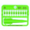 Krúžky E-Z Split Ring číselné, priemer 6mm/ zelené 1-10