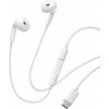 Slúchadlá Baseus Encok CZ19 s USB-C, káblové do uší - biele