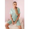 Kesi set top+leggings dark mint kaki