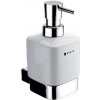 Nimco Kibo - Dávkovač mydla keramický s držiakom, 250 ml, biela/chróm Ki 14031K-T-26