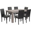 Leon 6+1 jedálenský set dub york-čierna