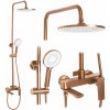 REA AVALON sprchový set, Brush Copper (REA-P2418)