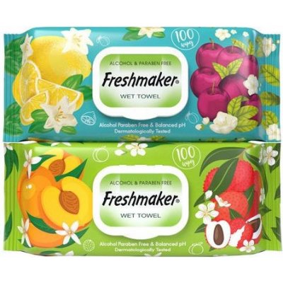 Freshmaker vlhčené utierky Fruit 100 ks
