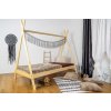 MAXIDO Dětská postel Teepee 180x80 Přirodní (Český výrobek)