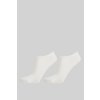 Gant ponožky LYOCELL RIB LOW CUT SOCKS 2-PACK biela