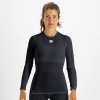 SPORTFUL Cyklistické tričko s dlhým rukávom - LIGHT - čierna S