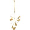 Bloomingville Kovová dekorácia melý JEANICE V. 18cm zlatá