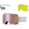 Snowboardové okuliare Smith Squad white vapor | cp everyday rose gold mirror + yellow 25/26 - Odosielame do 24 hodín