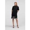 ŠATY KARL LAGERFELD KARL SIGNATURE HEM DRESS BLACK