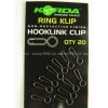 Korda Ring Klip 20 ks