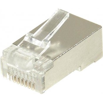 Konektor RJ45 STP Cat5e 8p8c 10 ks, pro drát 4126