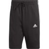 adidas ESSENTIALS SINGLE JERSEY 3-STRIPES SHORTS čierna biela