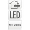 HOMESTYLING Fontána izbová s LED osvetlením 35 cm Modern šedá