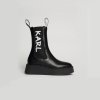 Dámska Obuv Chelsea KARL LAGERFELD ZEPHYR MIDI GORE BOOT KL42460-000 – Čierna