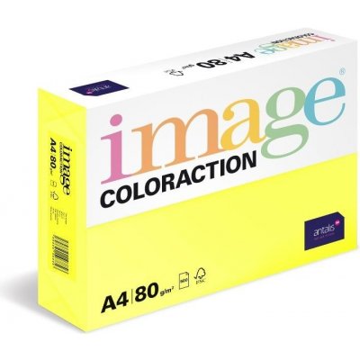 Coloraction A4 80g/500 Canary středně žlutá CY39