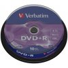 VERBATIM DVD+R(10-Pack)Spindl/MattSlvr/16x/4.7GB 43498 Verbatim