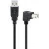 PremiumCord ku2ab2-90 USB 2.0, A-B, se zahnutým USB-B konektorem 90°, 2m