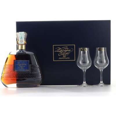 ZACAPA CENTENARIO 30 ANNIVERSARIO RIEDEL 40% 0,7 l (dárčekové balenie 2 poháre)