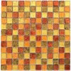 Sklenená mozaika WzorcowniaStudio 30 x 30 cm, odtiene žltej a zlatej farby