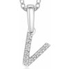 SOFIA DIAMONDS zlatý prívesok písmeno V PAC322-V