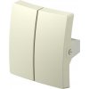 Tlačidlo sériové, béžová, EKONOMIK, TE11IW-U - dopredaj