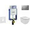 Geberit Kombifix - Modul na závesné WC s tlačidlom Sigma01, matný chróm + Ideal Standard Tesi - WC a doska, Aquablade, SoftClose 110.302.00.5 NU3