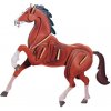 Woodcraft Drevené 3D puzzle Kôň farebný EC023