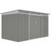 G21 Záhradný domček GRAH 700 - 340 x 206 cm, metalický šedý 63900993